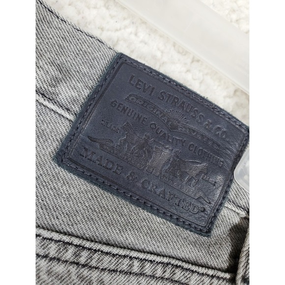 Levis Made Crafted Column Pant Jean Wmn 26x30 Gray Hi Rise Organic Cotton(28x30) - Picture 13 of 15